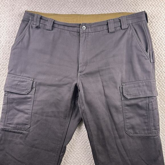 Duluth Trading Co. Men's Carpenter Outdoors 44x30 Heavy Fleece Lined Pants Gray - Picture 7 of 16